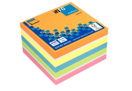 Info Notes Dark Color Sticky Note Square 450 Sheet...