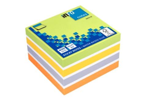 Info Notes Light Color Sticky Note Square 450 Shee...