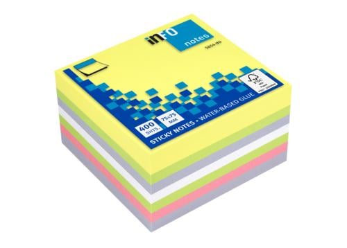 Info Notes Light Color Sticky Note Square 400 Shee...