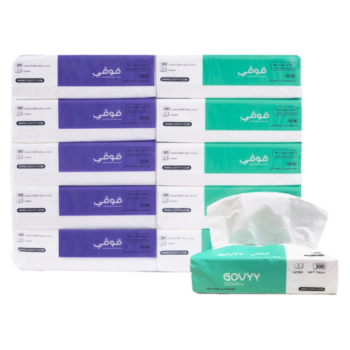Govyy 300 Sheet Ultra-Soft Single Tissue 3 Layers...