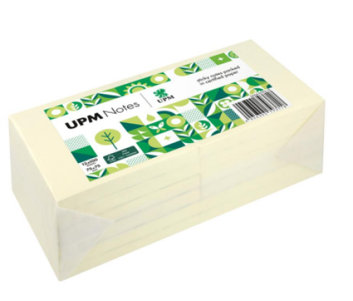 UPM Notes Environmentally Friendly Pastel Yellow S...