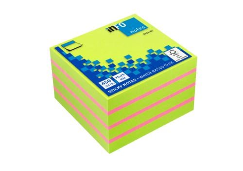 Info Notes Shine Color Sticky Note Square 450 Shee...