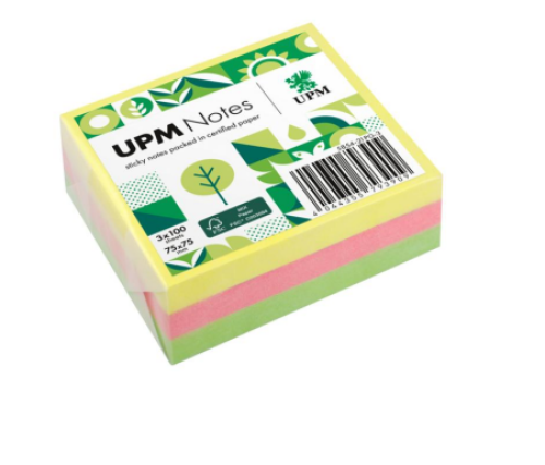UPM Notes Environmentally Friendly Shiny Color Sti...