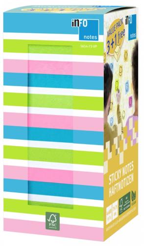 Info Notes Shine Color Sticky Note Eco Package 160...