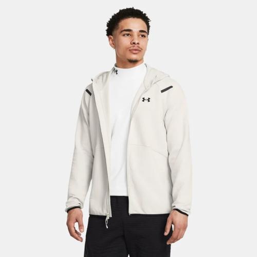 هودي أنستوبابل فليس بسحاب كامل للرجال – أبيض | Men's Unstoppable Fleece Full-Zip Hoodie – White