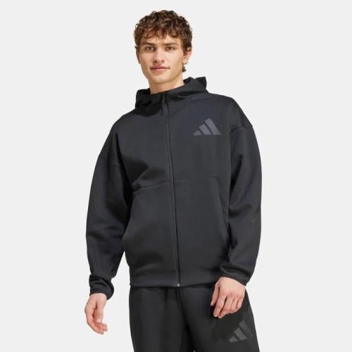 هودي Z.N.E للرجال – هودي بسحاب كامل أسود Men's Z.N.E Hoodie – Full-Zip Black Hoodie
