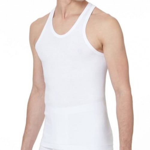 فنيلة رجالي علاقي أبيض الملمس الناعم وسهل الارتداء...