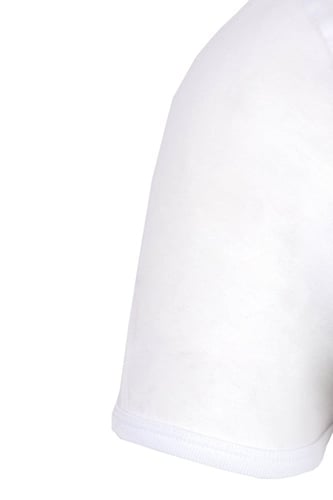 فنايل خناقي نص كم ابيض قطن 100%