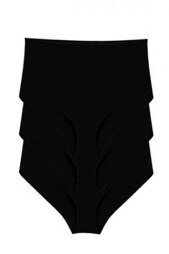 كيلوت نسائي أسود (طقم 3 قطع)