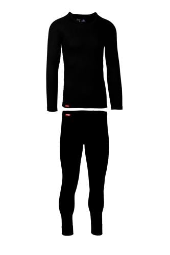 طقم بيجامة رجالي لون اسود I ثيرمال فيلوفت