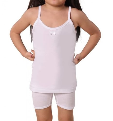 طقم بناتي (علاقي خيط - شورت) من عمر7سنوات الى 16سن...