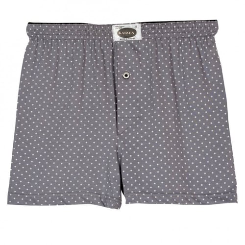 بوكسر رجالي رمادي يتميز بتصميم نجوم باللون الأبيض...