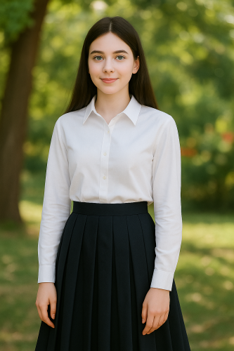 Black skirt with rips