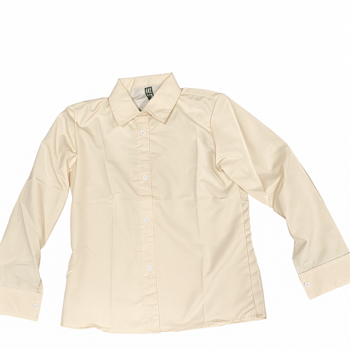 Beige shirt, loose fit