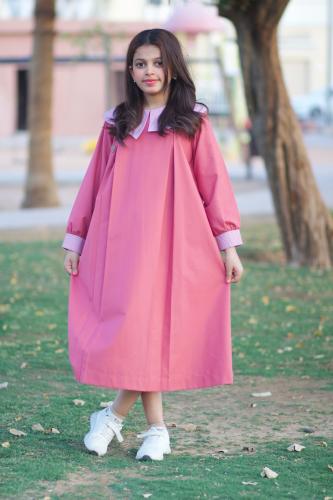 Pink primary school uniform, medium, reduces 4 inches
