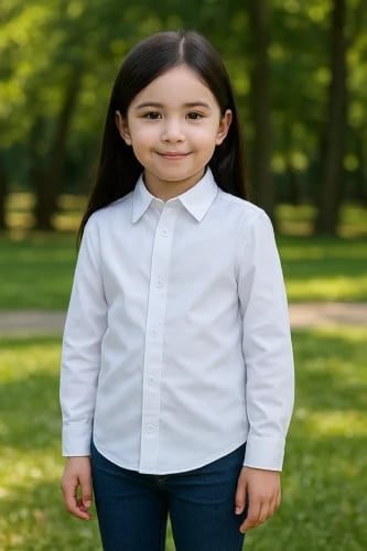 White formal cotton shirt