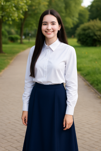 Black skirt, high school level