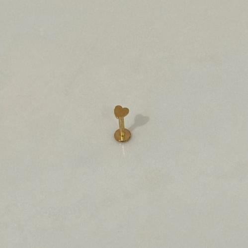 Gold Heart Labret - 16G
