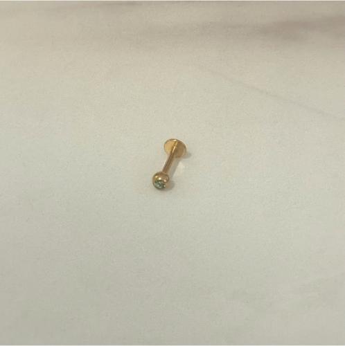 Green Gem Labret - 16GA