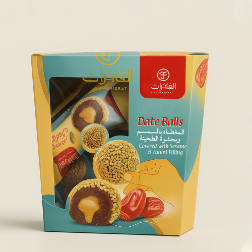 كرات التمر بالطحينة
