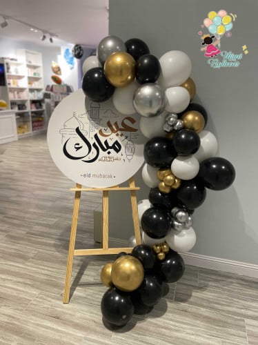 استاند بالون مع لوح مطبوع