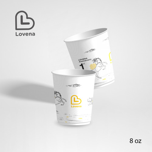 اكواب ورقية مع أغطيه