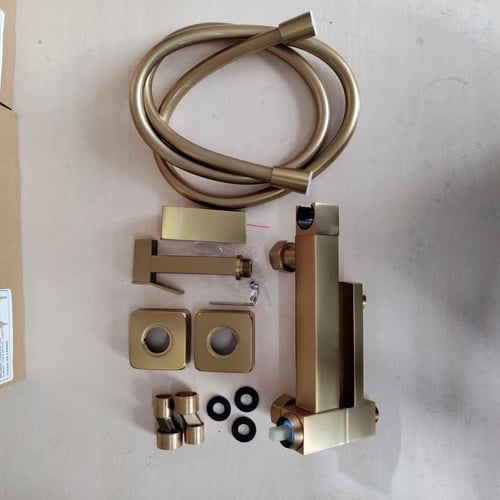 شطاف جداري مع خلاط وصباب متحرك - مارينو ذهبي مطفي