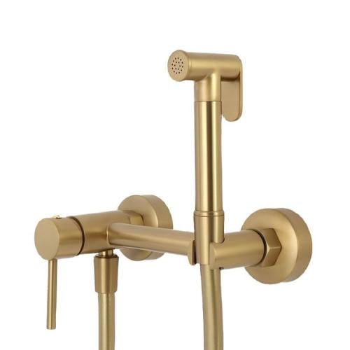 شطاف جداري مع الخلاط - بيروجيا ذهبي مطفي