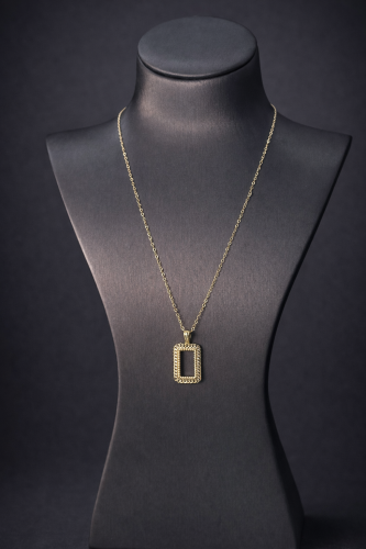 برواز سبيكة مع سلسال عيار 18 وزن 1.92