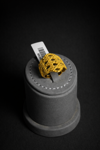 خاتم ديور عريض عيار 21 وزن 2.78 جرام