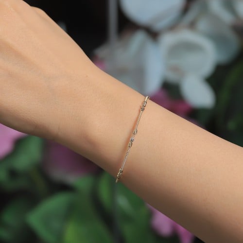 اسوارة ذهب ناعمه عيار 18 بوزن 4.31 جرام - اسوارة ا...