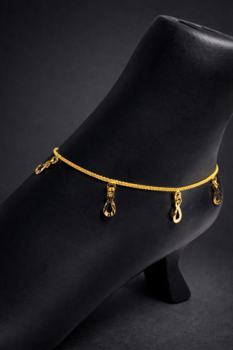 خلخال ذهب عيار 21 وزن 3.61 جرام