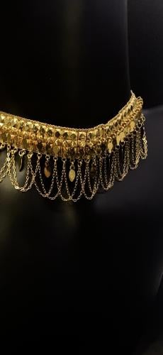 مخنق رمش العروس عيار 21 وزن 18.8 جرام