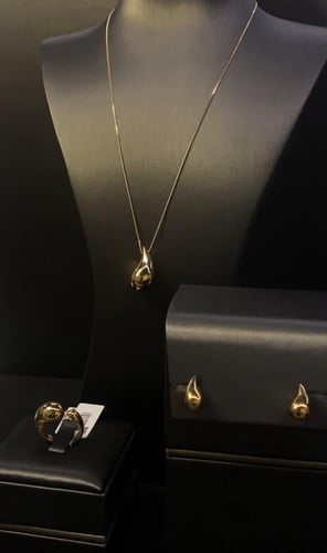 نصف طقم بوتيكا عيار 21 وزن 7.24 جرام