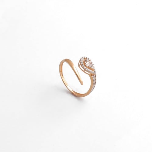 خاتم ذهب عيار 18 بوزن 2.5 جرام - خاتم السحاب