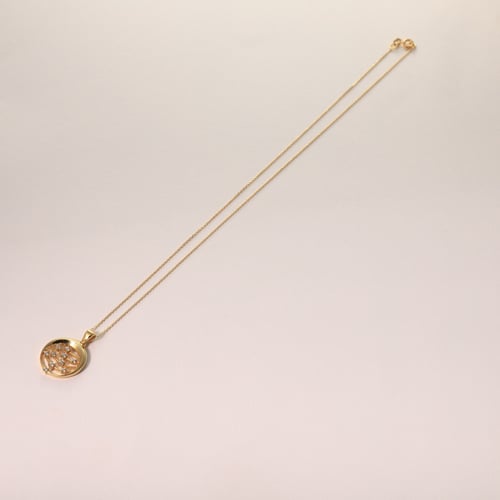 سلسال وتعليقة ذهب عيار 18 بوزن 3.82 جرام - سلسال ا...