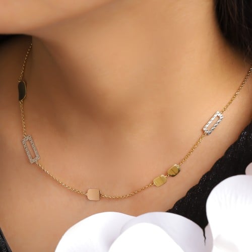 سلسال ذهب عيار 18 بوزن 4.29 جرام - سلسال الاغادير