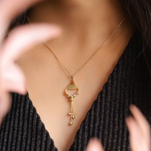 سلسال ذهب عيار 18 بوزن 3.39 جرام - سلسال اصال