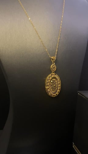 نصف طقم عيار 21 وزن 4.43 جرام