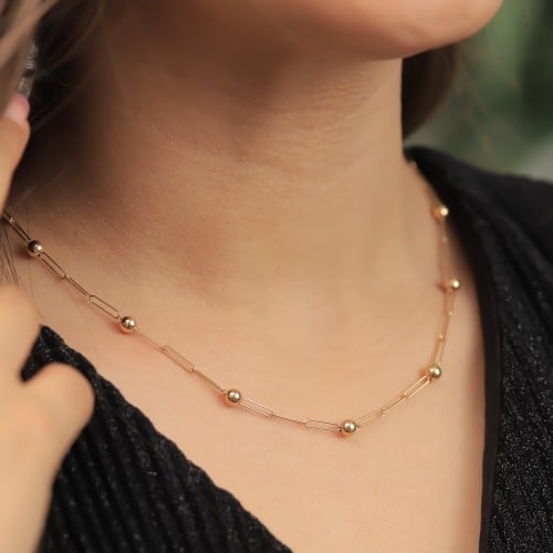 سلسال ذهب عيار 18 بوزن 6.16 جرام - سلسال السمو