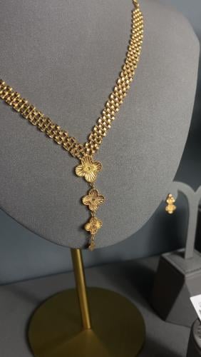 طقم ذهب عيار 21