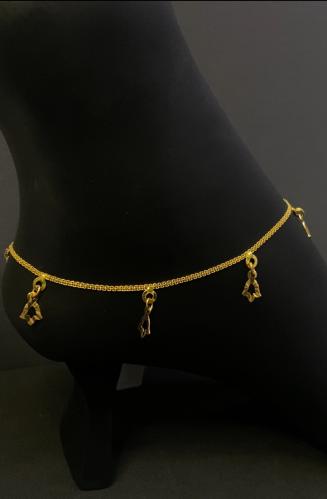 خلخال عيار 21 وزن 3.55 جرام