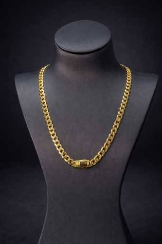 عقد جنزير عيار 21 وزن 22.17 جرام