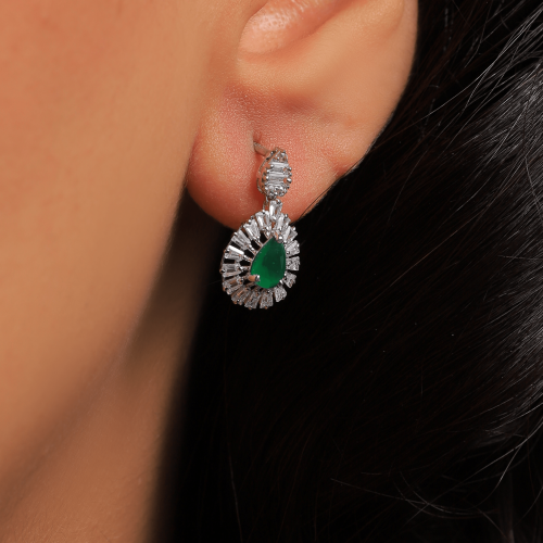 حلق ذهب عيار 18 بوزن 2.36 جرام - حلق الروند