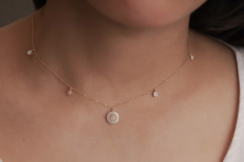 سلسال ذهب عيار 18 بوزن 1.87 جرام - سلسال الإبداع