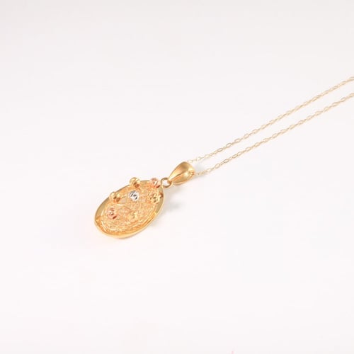 سلسال وتعليقة ذهب فخمة عيار 18 بوزن 2.8 جرام - سلس...