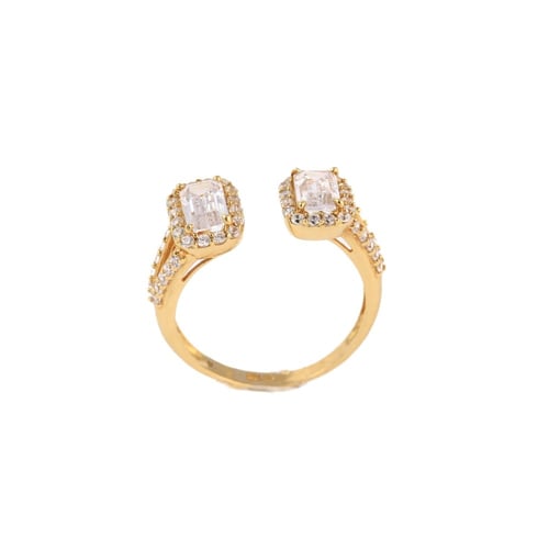 خاتم ذهب عيار 18 بوزن 3.72 جرام - خاتم التوليب