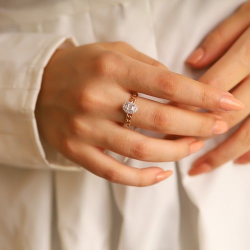 خاتم ذهب 2 جرام عيار 18 - خاتم المهره