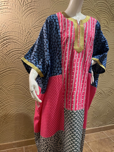 جلابيه قطن ملونه