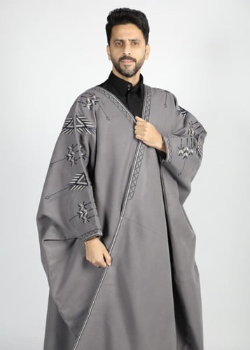 جبة الباحة - لون رصاصي